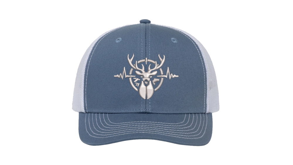 The Heartbeat of a Hunter Slate Cap | White MeshBack